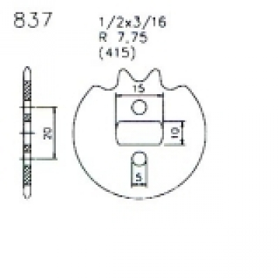 Ritzel 11 Zähne 837 Bergsteiger Typ434 M50 M25