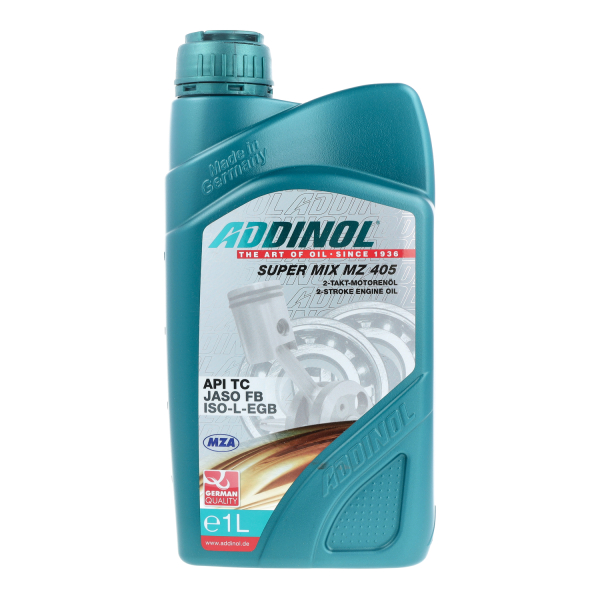 ADDINOL MZ405 SUPER MIX, 2-Takt-Motorenöl, rot gefärbt, mineralisch, 1 L Kanister