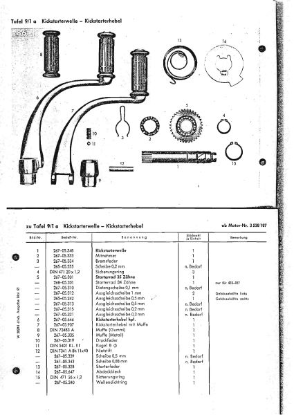 Ersatzteil Katalog Super Combinette Typ433