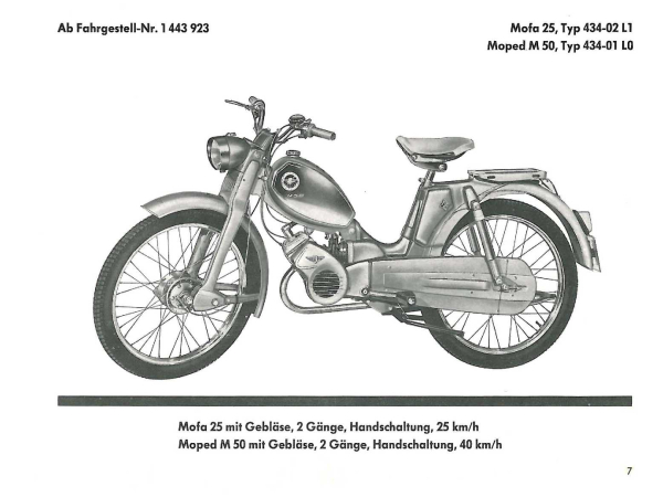 Ersatzteilkatalog Bergsteiger M50 M25 Typ 434