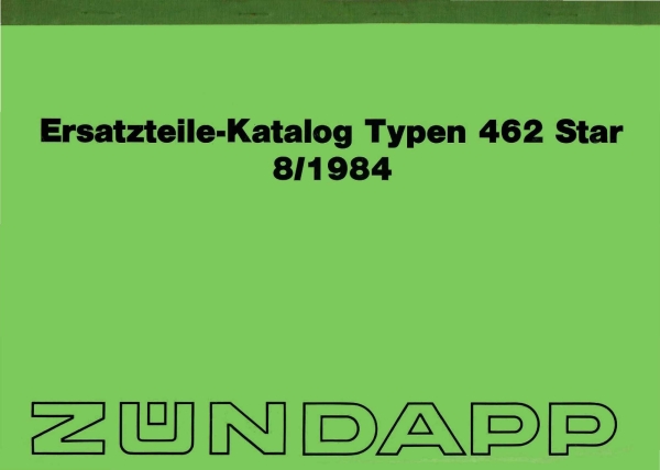 Ersatzteilkatalog Typ462 Mofa Star1 Star2