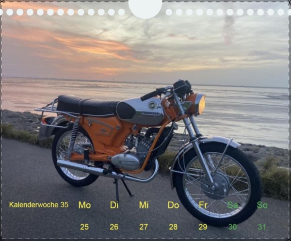 ZÜNDAPP Wochenkalender 2026 14x17cm