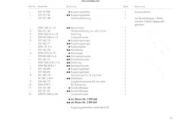 Ersatzteilkatalog Bergsteiger M50 M25 Typ 434