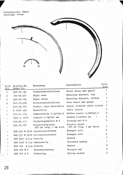 Ersatzteilkatalog GS125 MC125 komplett