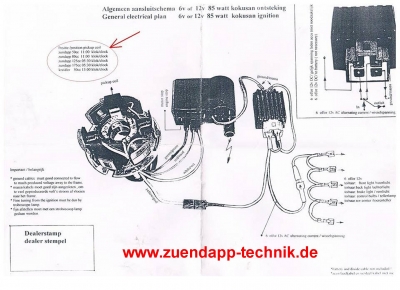 KTZ Zündanlage "Kokusan" EVO2 kpl für die Typen KS50, KS80, KS 125 usw (Typ460 Typ462 Typ441 Typ448 Typ515 Typ517 Typ529 Typ530 Typ521 usw.)