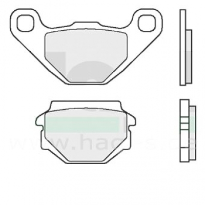 Bremsbeläge hinten ZXE125 ZXM125 07015