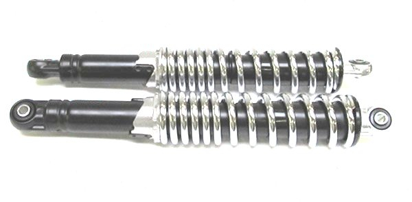 Federbein Stoßdämpfer Chrom/schwarz 300mm