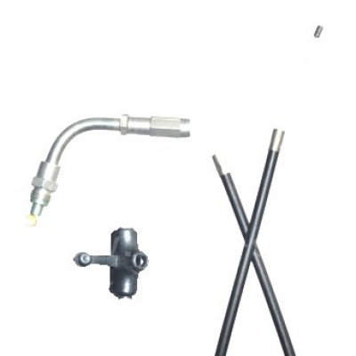 Gaszug schwarz KS 50 Super Sport Typ 517 mit Metallbogen am Gasgriff