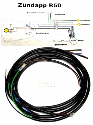 Complete wiring Typ561 RS50 black or grey