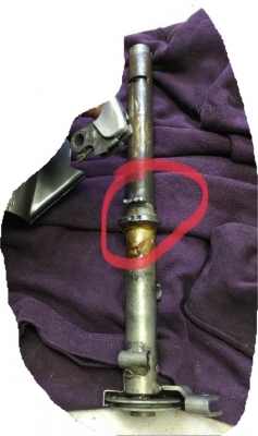 Handschaltgriff 4 Gang Lenkerrohr links im Austausch R50 Typ561