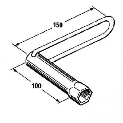 Zündkerzenschlüssel 21mm Kerzen SKA158