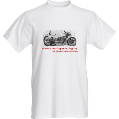 Tshirt mit Sponsoraufschrift Fahrzeug und Logo