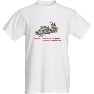 Tshirt mit Sponsoraufschrift Fahrzeug und Logo