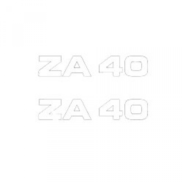 Schriftzug ZA 40 Typ 460-030