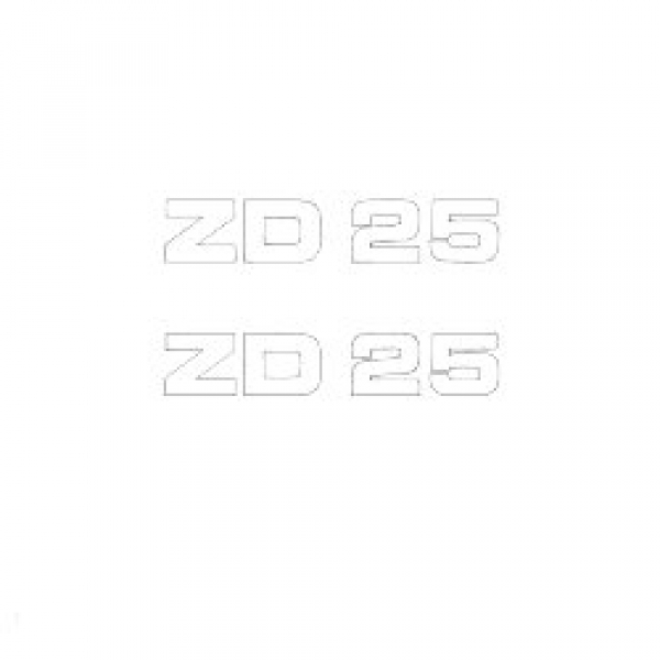 Schriftzug ZD 25 Typ 446-420
