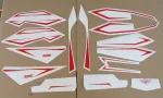 Aufklebersatz rot ZRE 125 E5