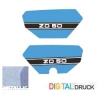 Schriftzug Aufkleber "ZD50" set links und rechts Typ446-422