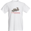 Tshirt mit Sponsoraufschrift Fahrzeug und Logo